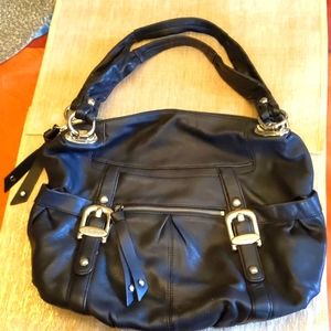 B. Makowsky black leather bag